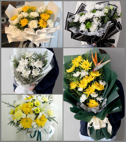 福建漳州平和县大溪镇白事花束代送